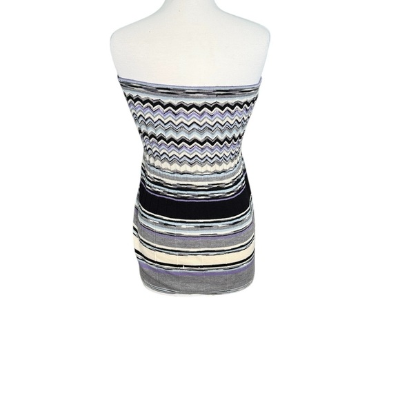 Missoni Zigzag Knit Tube Top in Purple and Black Size Small - Picture 3 of 11